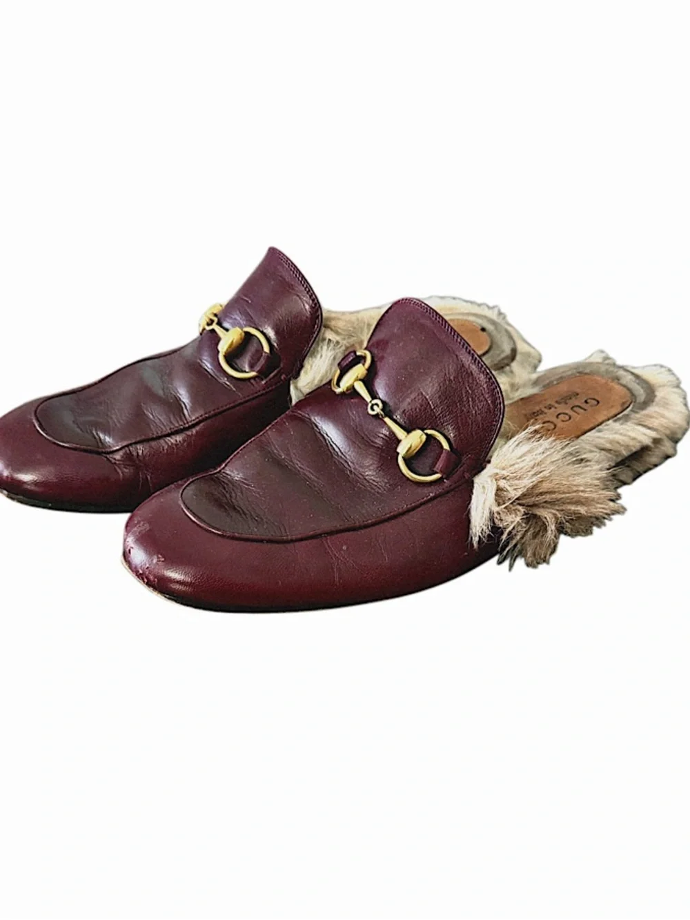 Authentic Gucci Princetown Horsebit Leather Mules